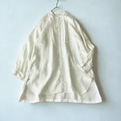 nest Robe リネン近江晒しラッフル袖 2way ブラウス - メルカリ