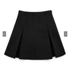 【新品タグ付き】 GRL インパン裏地付ボックスプリーツフレアミニスカート