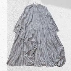 24ss NANATONE selects リネンブレンド シャツワンピース