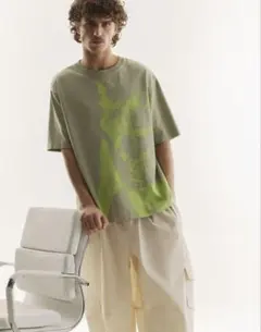 Maison Kitsune Tシャツ カーキ グリーンのサムネイル