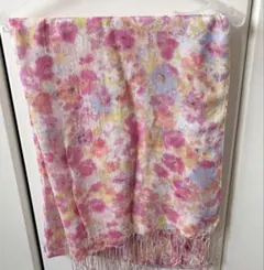 花柄 レーヨン100% ストール ショールのサムネイル