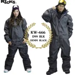 KICKS スノーウェア　Sサイズ　ブラック