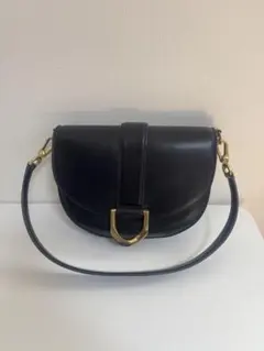 Charles & Keith Dリング クラシックハンドバッグ 黒