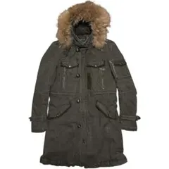 NICOLE CLUB 00s Y2K Gimmick Fur Coat Mのサムネイル