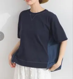 Lupilien デニムドッキングプルオーバー ブルーのサムネイル