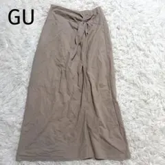 ＊GU＊ジーユー【M】ノットナロースカート ツイスト スリット 美シルエット