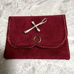 希少 ヴィンテージ シルバー925 クロスチャーム ペンダントトップ 彫金 レア