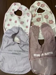 食事用エプロン4点セット