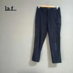 ラエフ カーゴパンツ 2S ブラック テーパード 美シルエット カジュアル 美脚