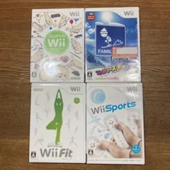 Wiiソフト4本まとめ売り Wii fit Wii sports等