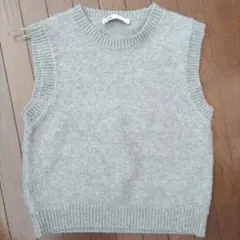 ZARA グレー ニットベスト Sサイズ