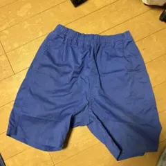 青色 半ズボン ウエストゴム　サイズM