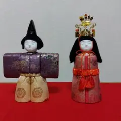 真多呂雛人形　立ち雛　真多呂　木目込み人形　昭和58年真弓作 真多呂雛人形 立ち雛 真多呂 木目込み人形 真多呂人形「本金 高円