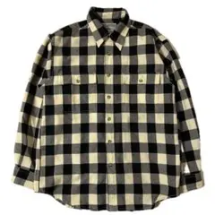 【美品/Columbia】ネルシャツ バッファローチェック ウール混 XS