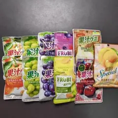 11袋 訳あり(50%OFF賞味10/31みかん、マスカット) 果汁グミ他6種
