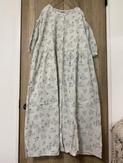 新品★サマンサモスモス★総刺繍ウエスト切替ワンピース★キナリ★Mサイズ