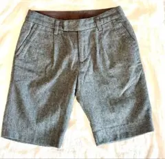 【美品】グレー ショートパンツ ウール生地【送料込み】
