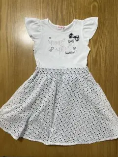 mezzo piano 130 半袖ワンピース　メゾピアノ　ナルミヤ