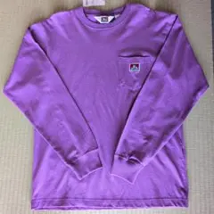 BEN DAVIS パープル 長袖Tシャツ M