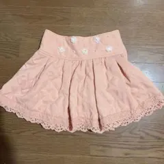 リズリサ　スカパン　お花　オレンジ　フリル