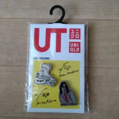 미개봉 ★星野源✖UNIQLO ニセ明 핀 배지