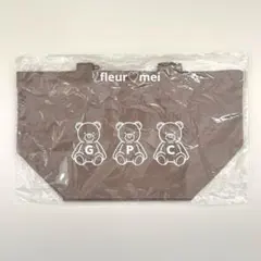 新品未開封 ジェラートピケカフェ ベアロゴキャンバスバッグ ブラウン