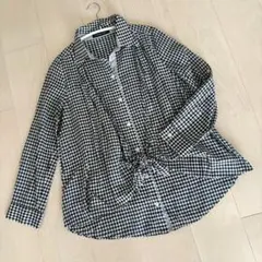 QUEENS COURT クイーンズコート ギンガムチェック シャツブラウス 2のサムネイル