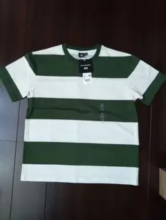 UNIQLO　マリメッコ　緑と白のストライプ 半袖Tシャツ Mサイズ
