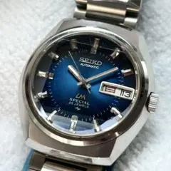 【新品ベルト 稼働】SEIKO LM Special 5216-6020 ブルー
