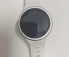 ホワイト スマートウォッチ 心拍数モニター