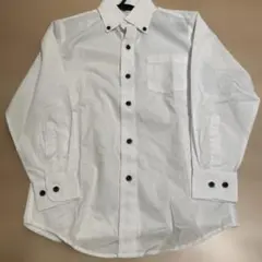 オフ白BD 長袖シャツ 130