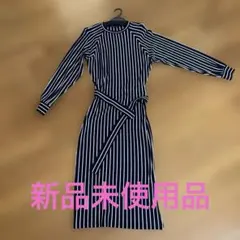 agnès b. ストライプ ロングスリーブ ワンピース T