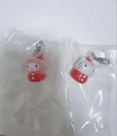 【新品未使用】 サンリオ　いちごめじるしアクセサリー　ガチャ　キティ　マイメロ