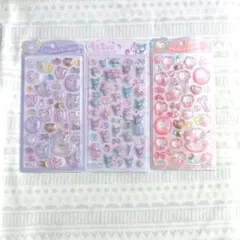 うるちゅるポップシール◎サンリオ◎クロミなど◎3枚組◎未使用品
