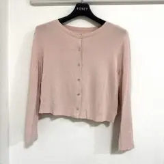 美品 CELFORD セルフォード ニットカーディガン シルク混 ピンク系 36