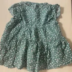 breeze 女の子　花柄チュニック　120 グリーン