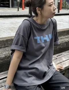 お値下げ　ロゴプリント 半袖Tシャツ グレー　新品未使用品