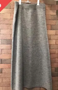 BLACK BY MOUSSY グレー ロングスカート FREEサイズ