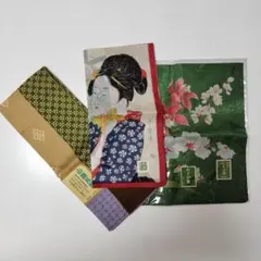 【新品未使用】和柄ハンカチ 3枚セット！