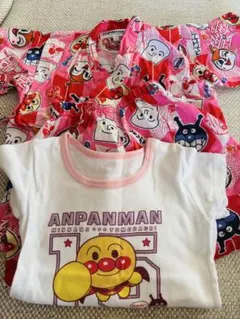 ANPANMAN 甚平Tシャツセット 100サイズ　ピンク
