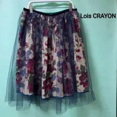Lois CRAYON 花柄チュールフレアスカートのサムネイル