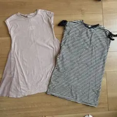 après les cours 半袖ワンピース(size110) ２枚セット