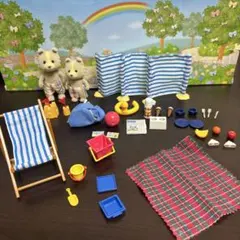 シルバニアファミリー マロンイヌ親子　シーサイセット