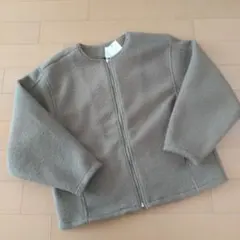 アンドミー 圧縮ブークレノーカラーブルゾン