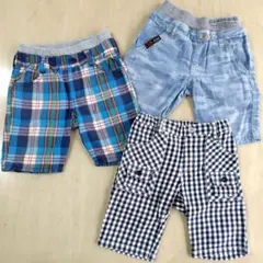 ハーフパンツ 半ズボン 90cm 100cm 3点セット
