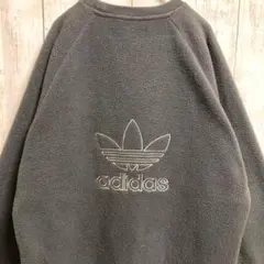 アディダス adidas フリース ボア 両面刺繍 ブラック