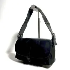 PRADA archive leather shoulder black