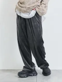 SM2 ラビットベロアイージーパンツ グレー