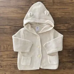 baby GAP くま耳フード付きカーディガン 6-12ヶ月用