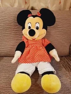 激レア　３０年以上前　レトロ　ヴィンテージ　ミニー　ディズニー　特大　ぬいぐるみ